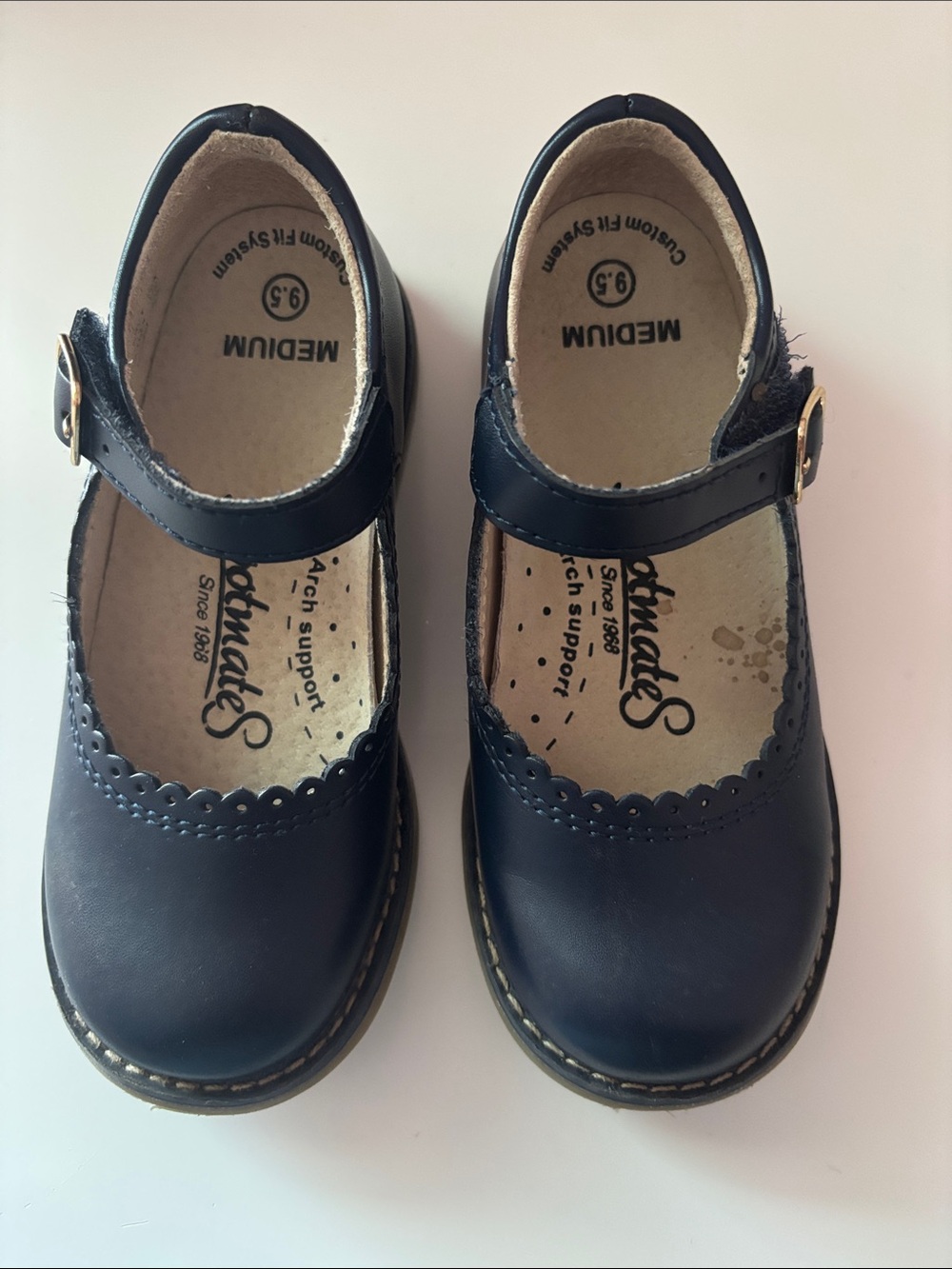 FootMates Mary Jane Kids Shoes - Navy Blue